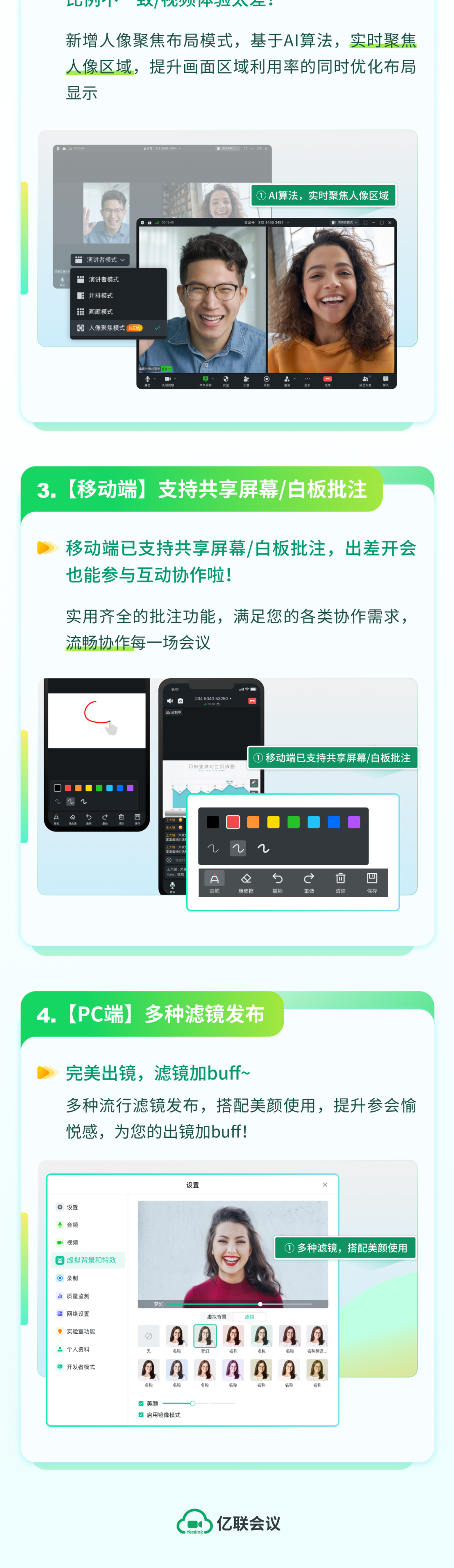 视频会议人像聚焦